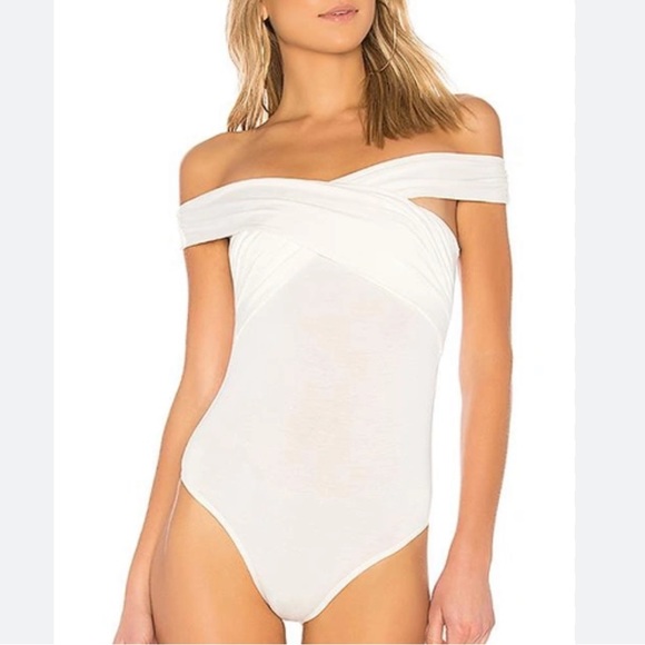 By the way. JENN OFF the SHOULDER BODYSUIT Preowned casual size small - Picture 3 of 8